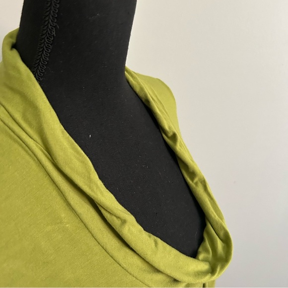 Chico’s Olive Green Cowl Neck Top - Picture 4 of 4